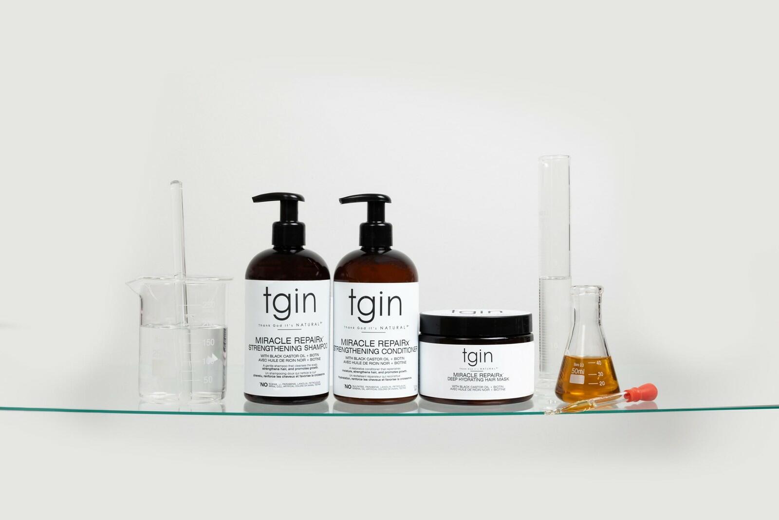 tgin Miracle RepaiRx Deep Hydrating Hair Mask for Curly, Coily and Wavy Hair,