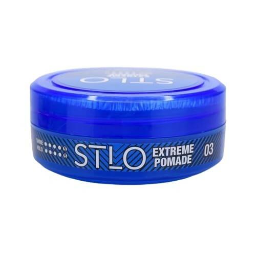 STLO Pomade High Shine - Medium Hold - Hair Styling Cream for Frizz Control and