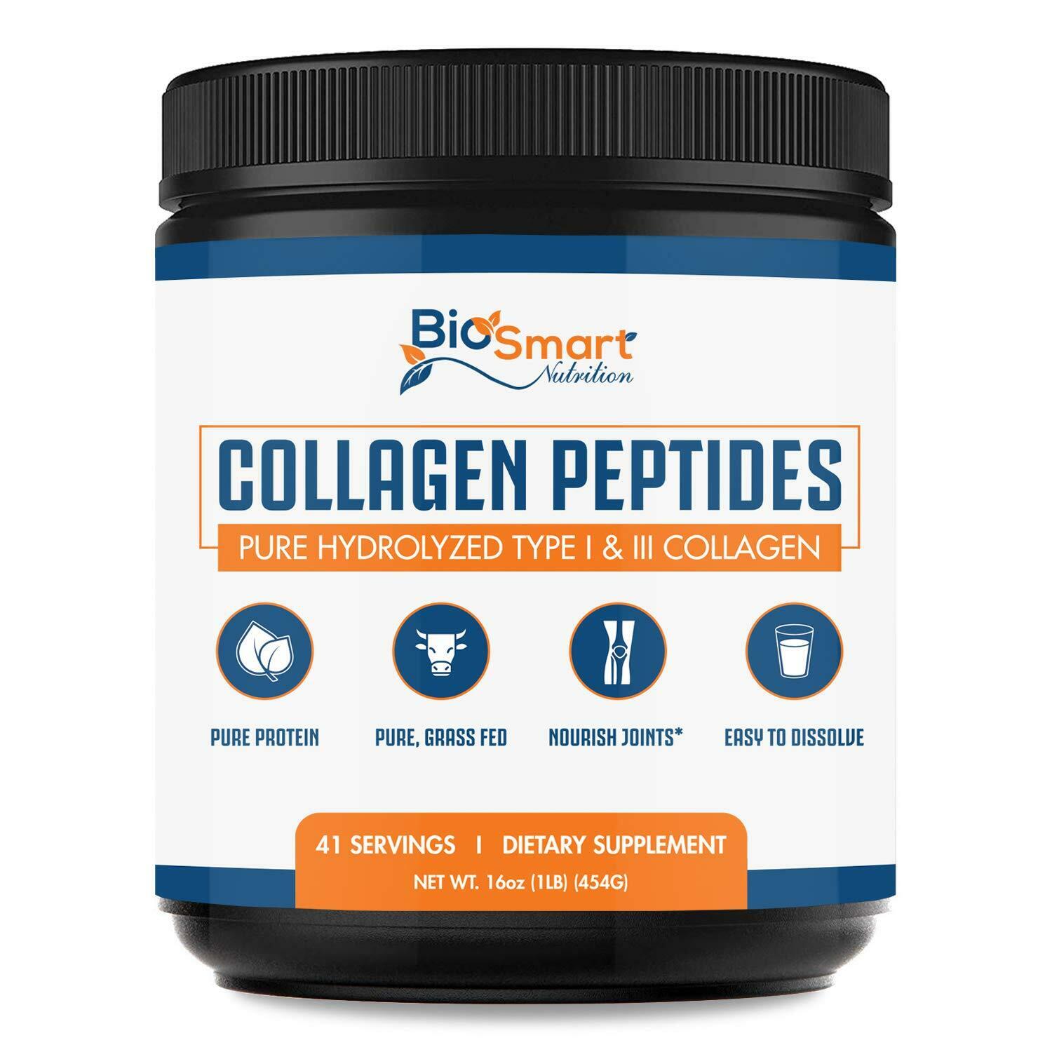Collagen Peptides Protein Powder, Keto & Paleo Friendly, Hydrolyzed, Pasture