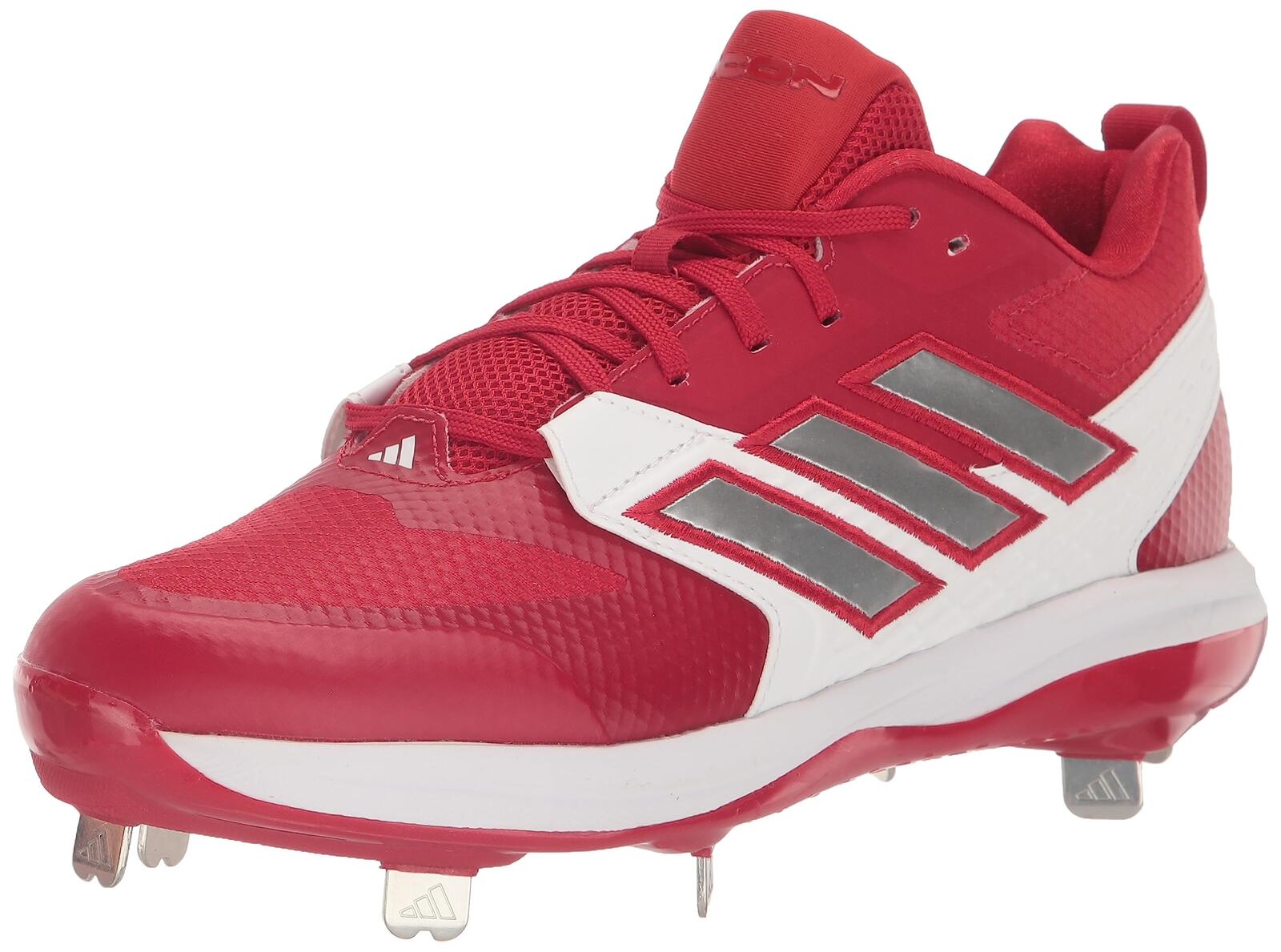 adidas Men's Icon 8 Sneaker, Team Power Red/Silver Metallic/White, 11