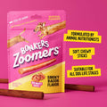 Bonkers Zoomers Soft & Chewy Smoky Bacon Flavor Dog Treats, Training Treats or