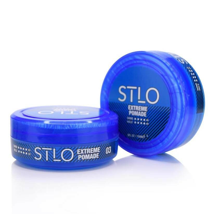 STLO Pomade High Shine - Medium Hold - Hair Styling Cream for Frizz Control and