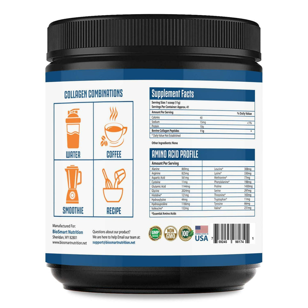 Collagen Peptides Protein Powder, Keto & Paleo Friendly, Hydrolyzed, Pasture