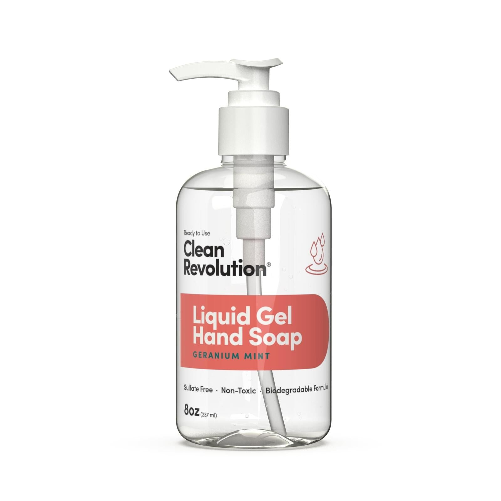 Clean Revolution Liquid Gel Hand Soap Silky Rich Liquid Quick Lather Fast Rin...