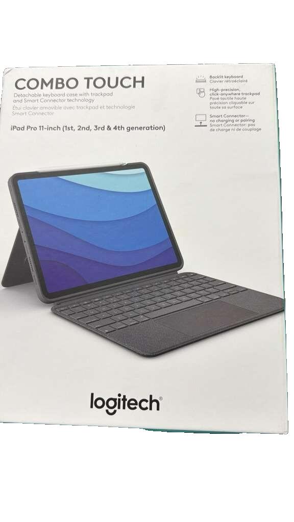 Logitech Combo Touch iPad Pro 11-inch 1st 2nd 3rd 4th Gen Keyboard Case 920-0100