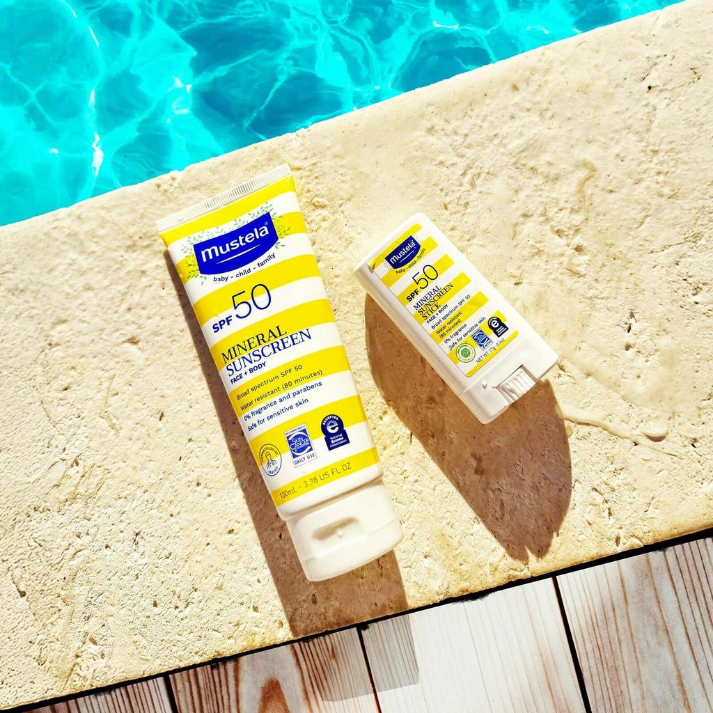 Mustela Baby Mineral Sunscreen Stick SPF 50 Broad Spectrum - Face & Body Sun