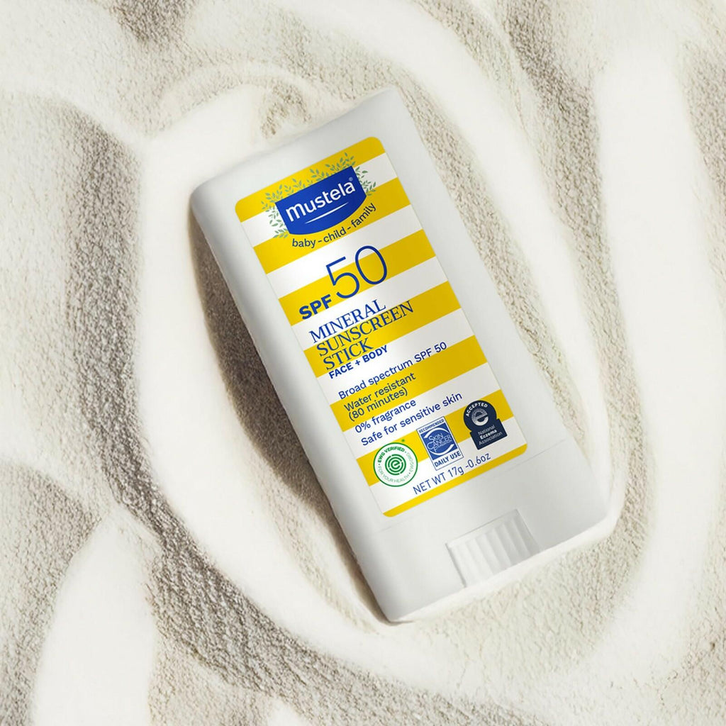 Mustela Baby Mineral Sunscreen Stick SPF 50 Broad Spectrum - Face & Body Sun
