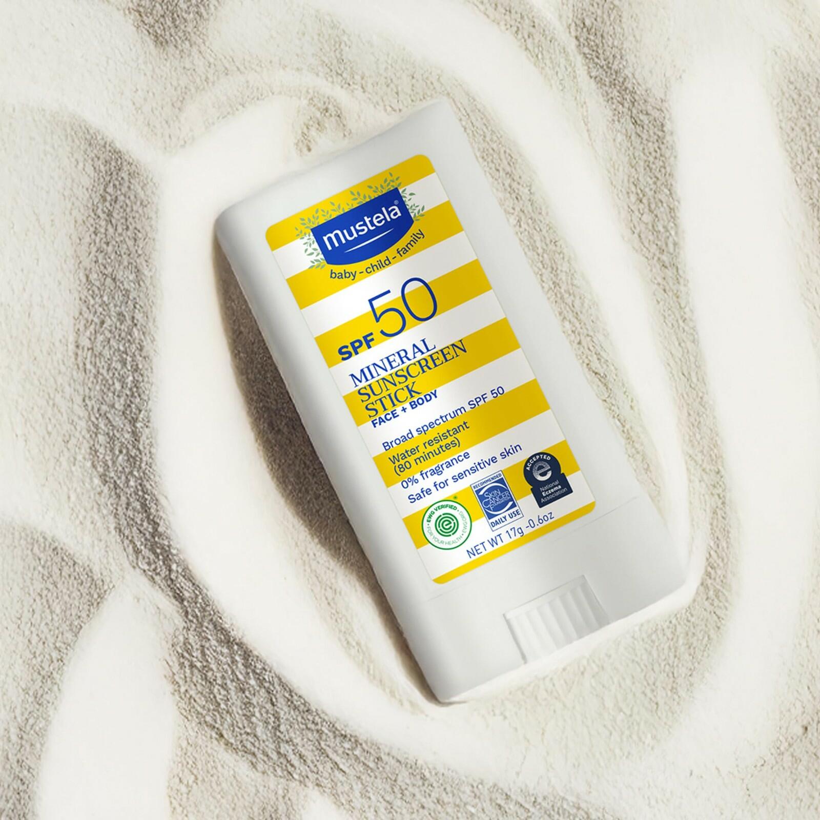 Mustela Baby Mineral Sunscreen Stick SPF 50 Broad Spectrum - Face & Body Sun