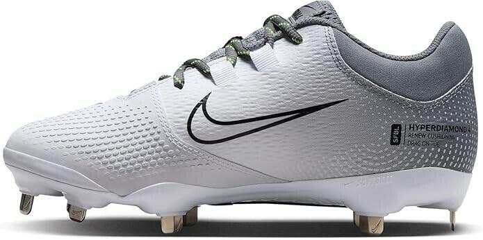 Nike Hyperdiamond 4 Elite Low Metal Softball Cleats US size 8