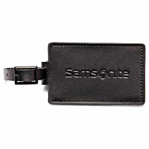 Samsonite® ID Tags, Leather, Black, Pack Of 2