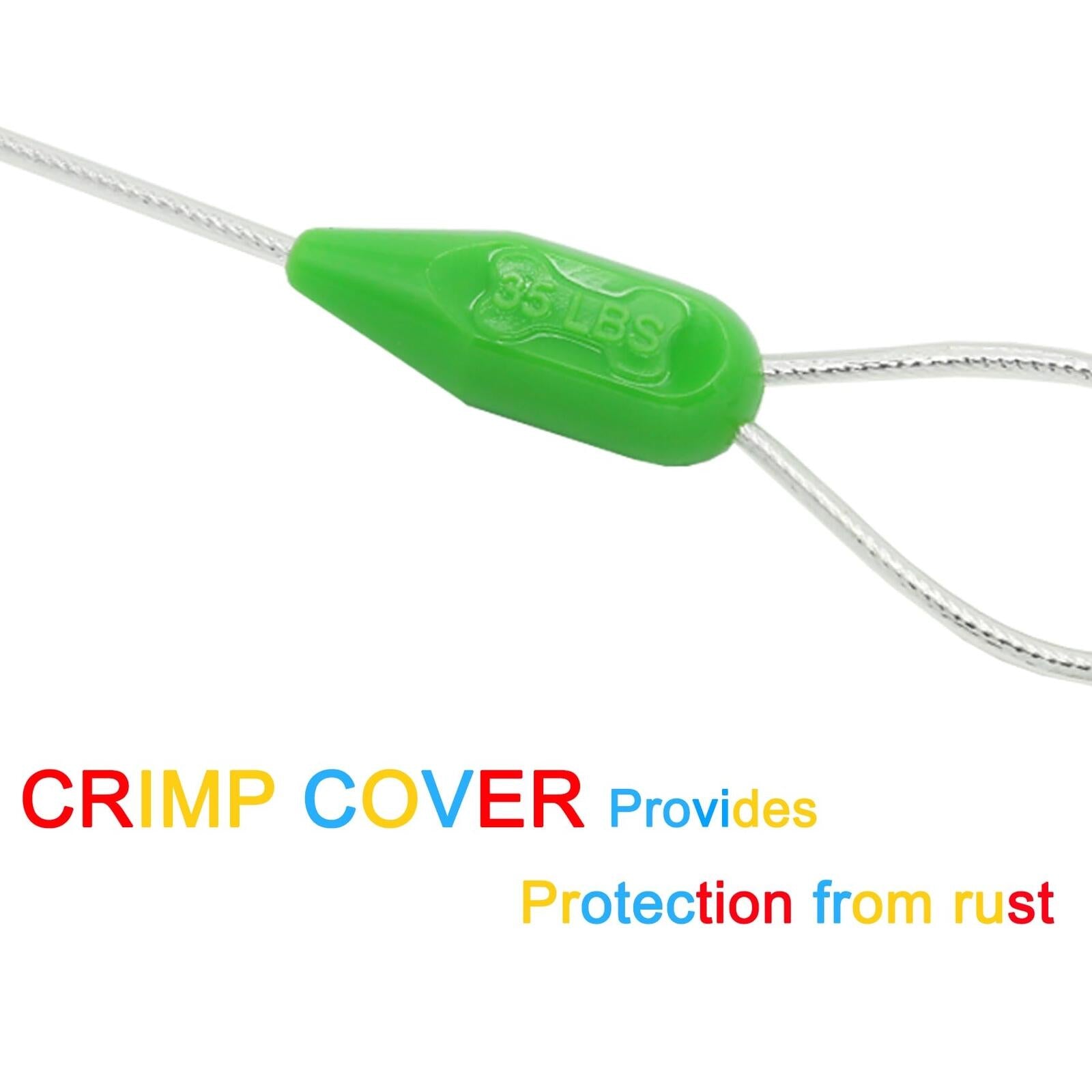 Petest 30ft Reflective Tie-Out Cable for Large Dogs Up to 90 Pounds