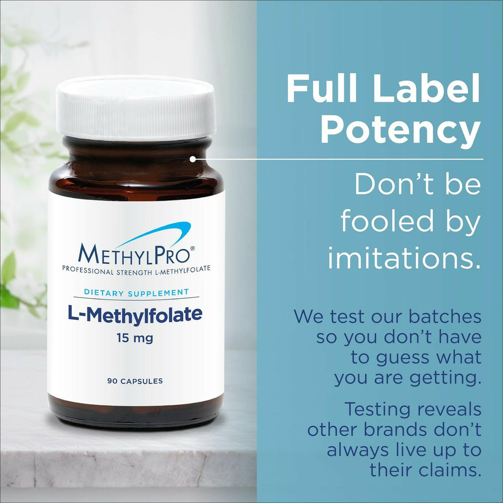 MethylPro L-Methylfolate 7.5 mg - Supports a Healthy Mindset - Active Folate for