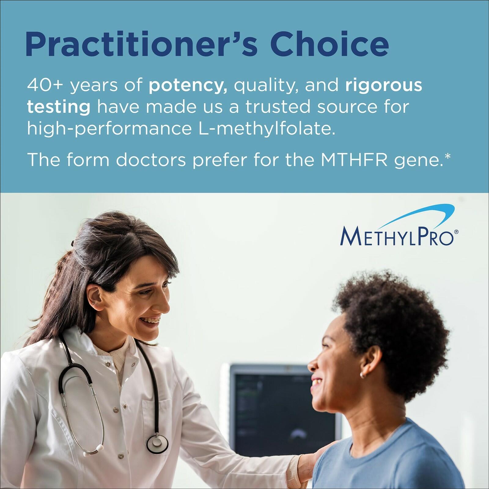 MethylPro L-Methylfolate 7.5 mg - Supports a Healthy Mindset - Active Folate for