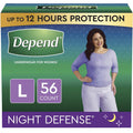 Depend Night Defense Adult Incontinence & Postpartum Bladder Leak Underwear for