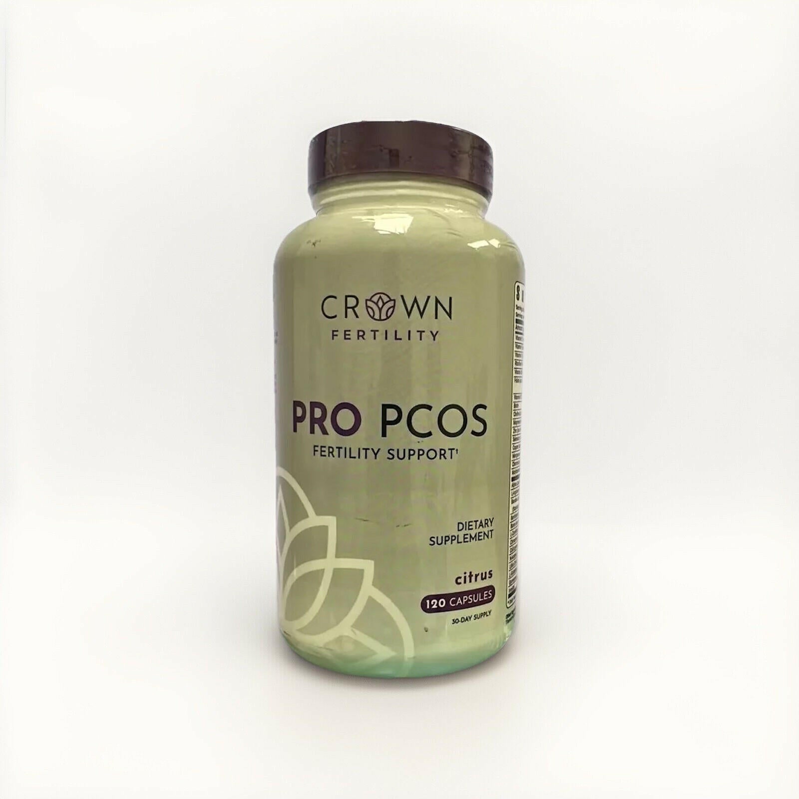 Crown Fertility PRO PCOS. Female Fertility Supplement Vitamin to Relieve Symp...