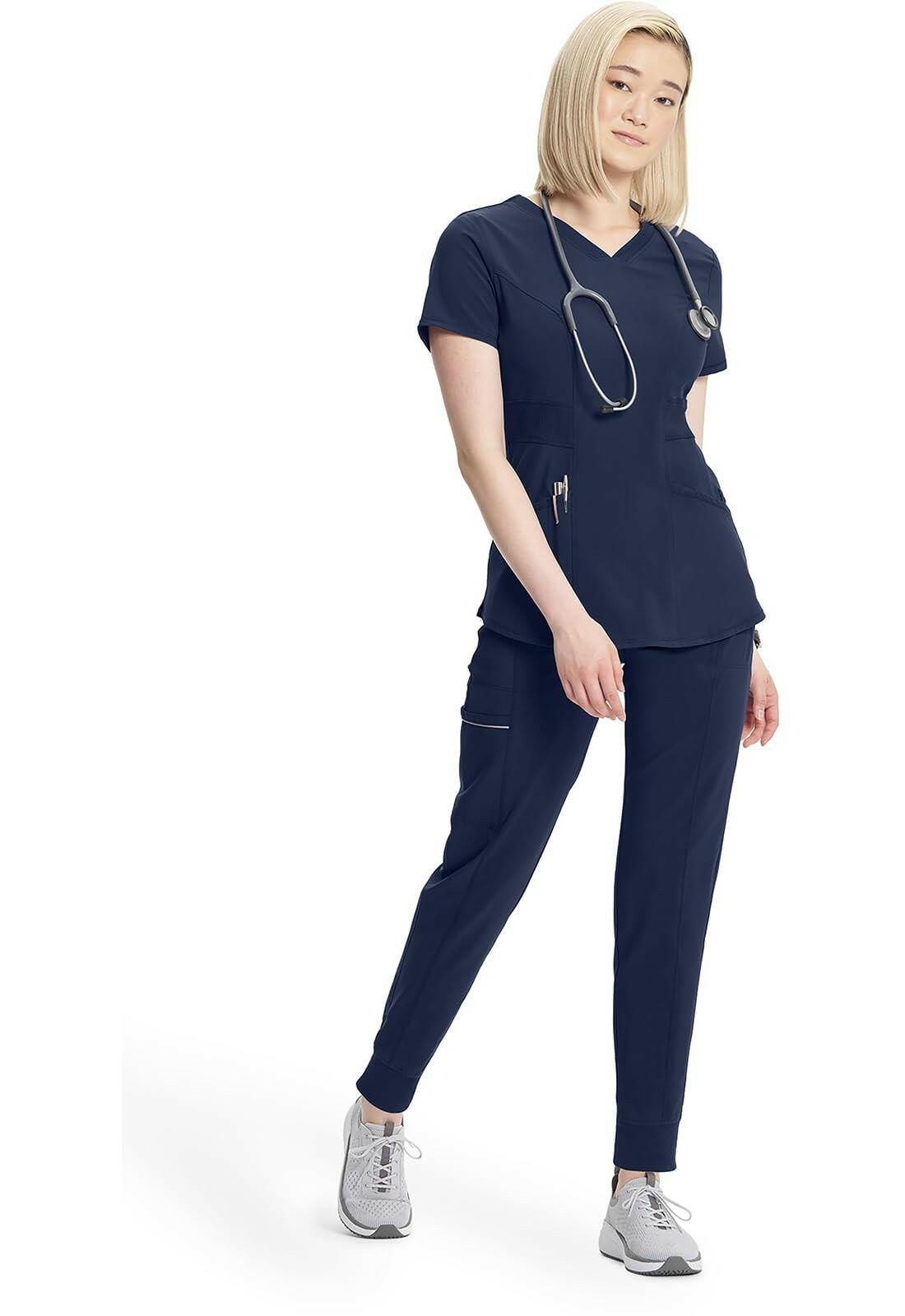 Cherokee Infinity V-Neck Women's Nurse Scrub Top, 4-Way Stretch, Superior