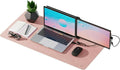 Mobile Pixels Large Desk Mat 31.5" x 15.75" Coral Pink PU Leather Non-Slip