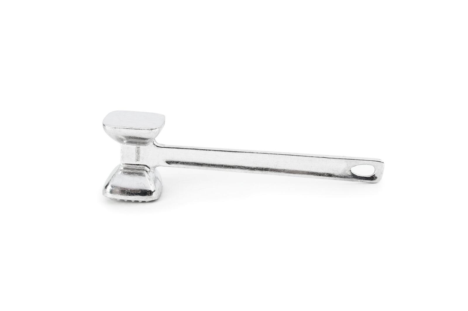 Fox Run Aluminum Meat Tenderizer, 2 x 2.5 x 9 inches, Metallic