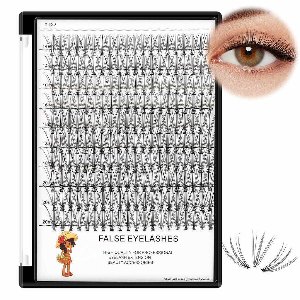 Bodermincer Large Box 200pcs 10D, 8-10-12-14mm Mixed Professional Makeup