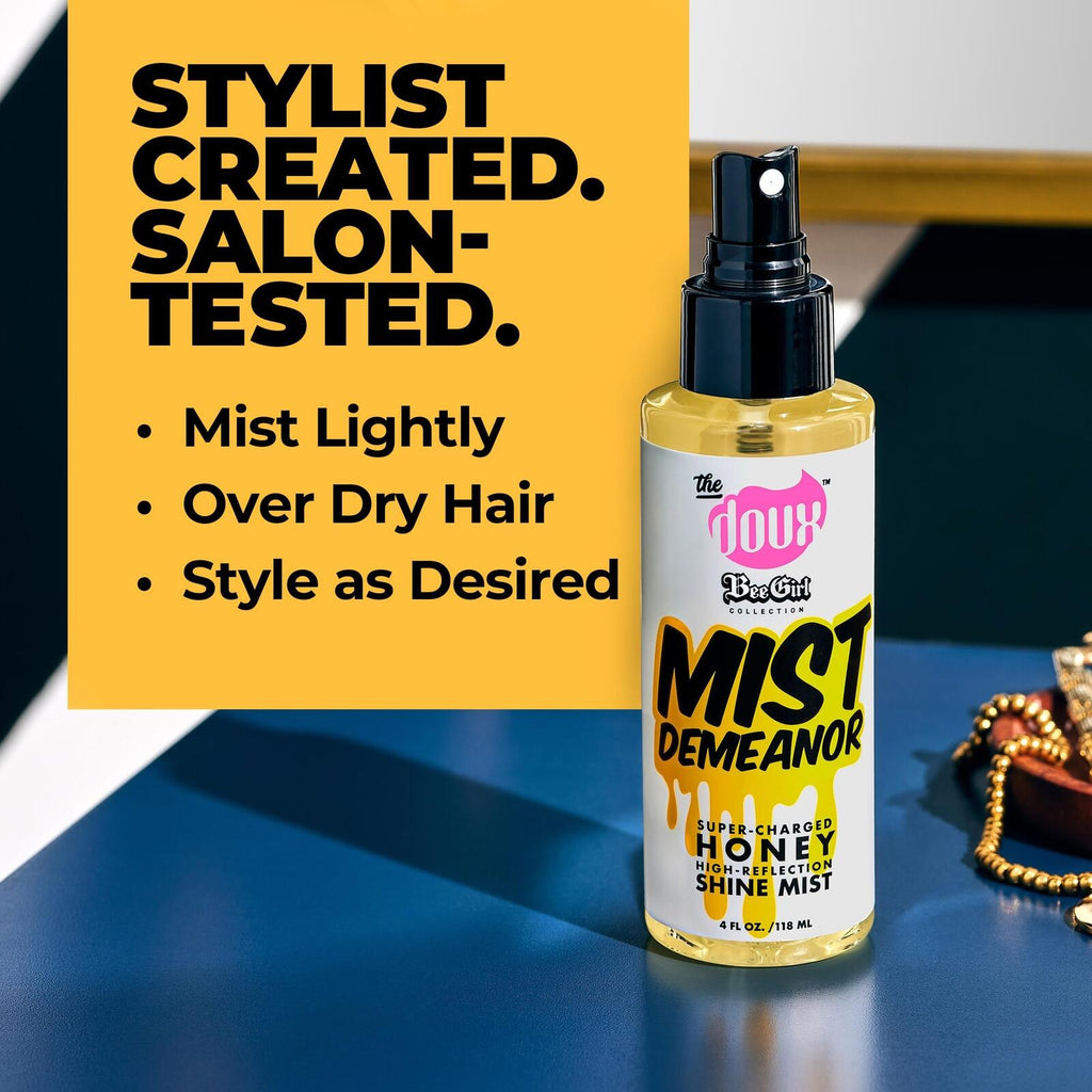 The Doux - MIST DEMEANOR Honey Shine Mist - Hair Mist for Shine - Resists
