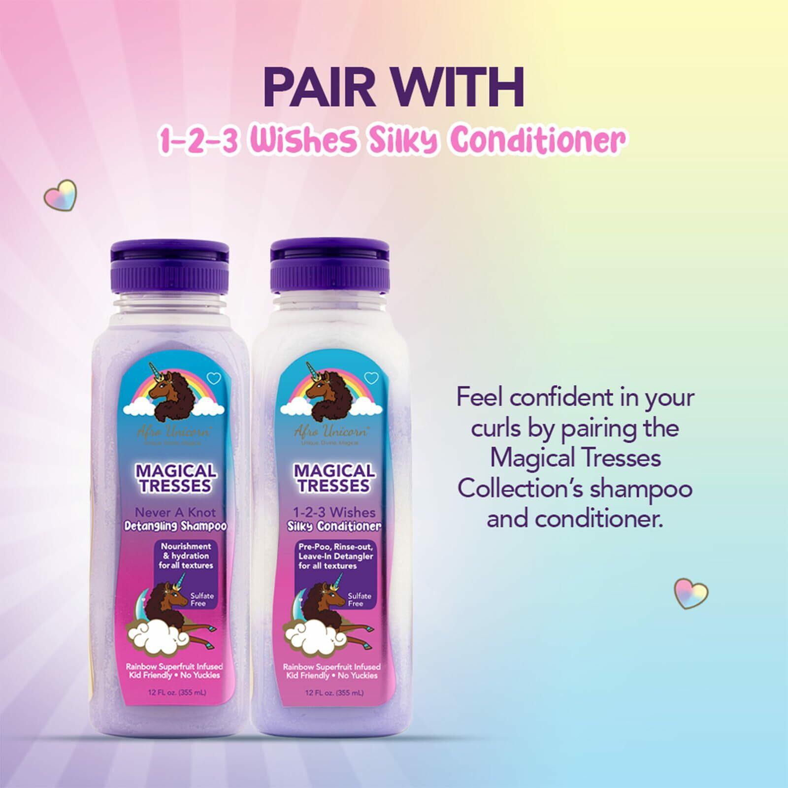 MAGICAL TRESSES Afro Unicorn Wavy, Coily, and Curly Hair Shampoo - Defining,