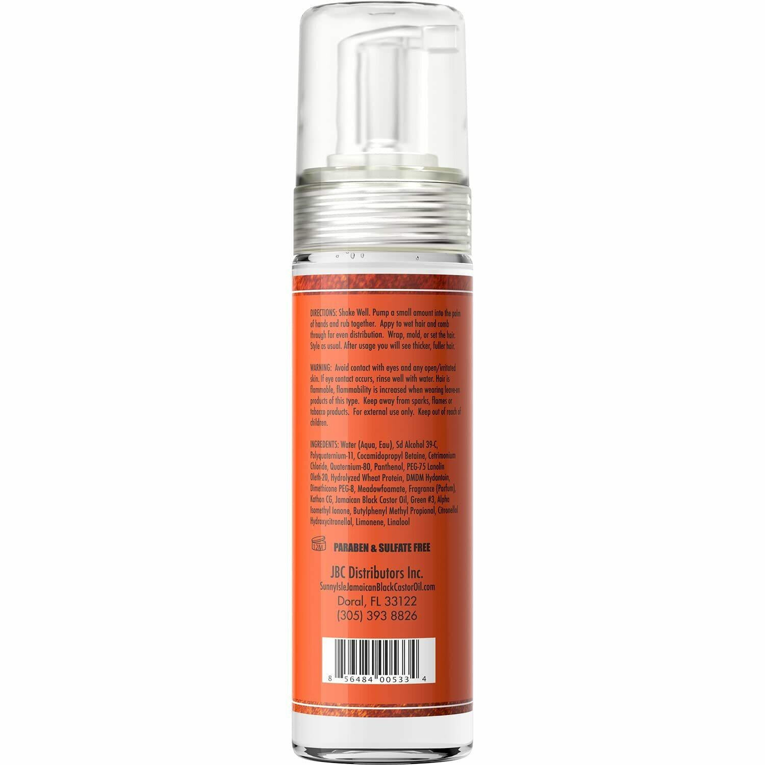 Sunny Isle Jamaican Black Castor Oil Mousse Wrap Set Twist 7oz | Excellent Hold,