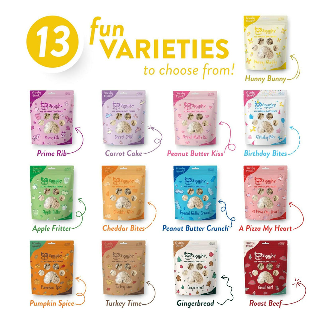 Spunky pup Hunny Bunny, Crunchy Biscuit Treats, 10 oz
