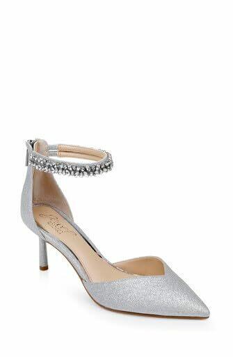 Jewel Badgley Mischka Maya Crystal Strap 2-Piece Pump