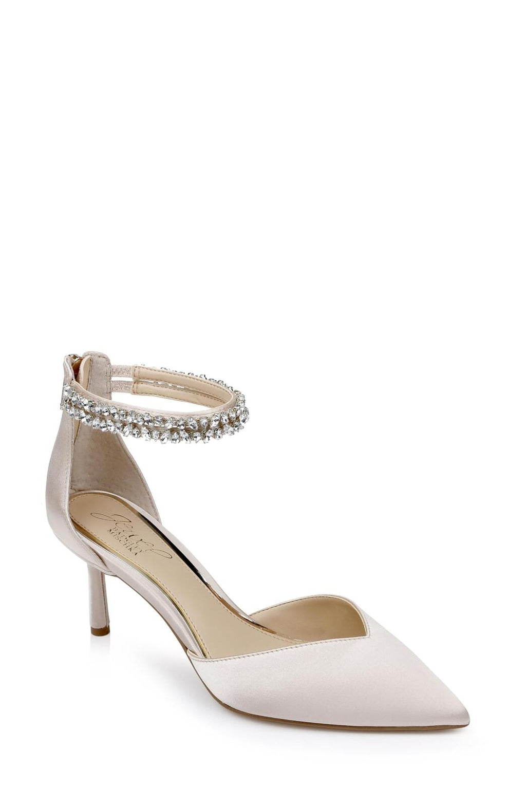 Jewel Badgley Mischka Maya Crystal Strap 2-Piece Pump