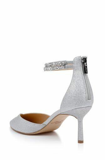 Jewel Badgley Mischka Maya Crystal Strap 2-Piece Pump