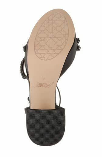 Jewel Badgley Mischka Rochel Platform Block Heel with Gemstone Embellished