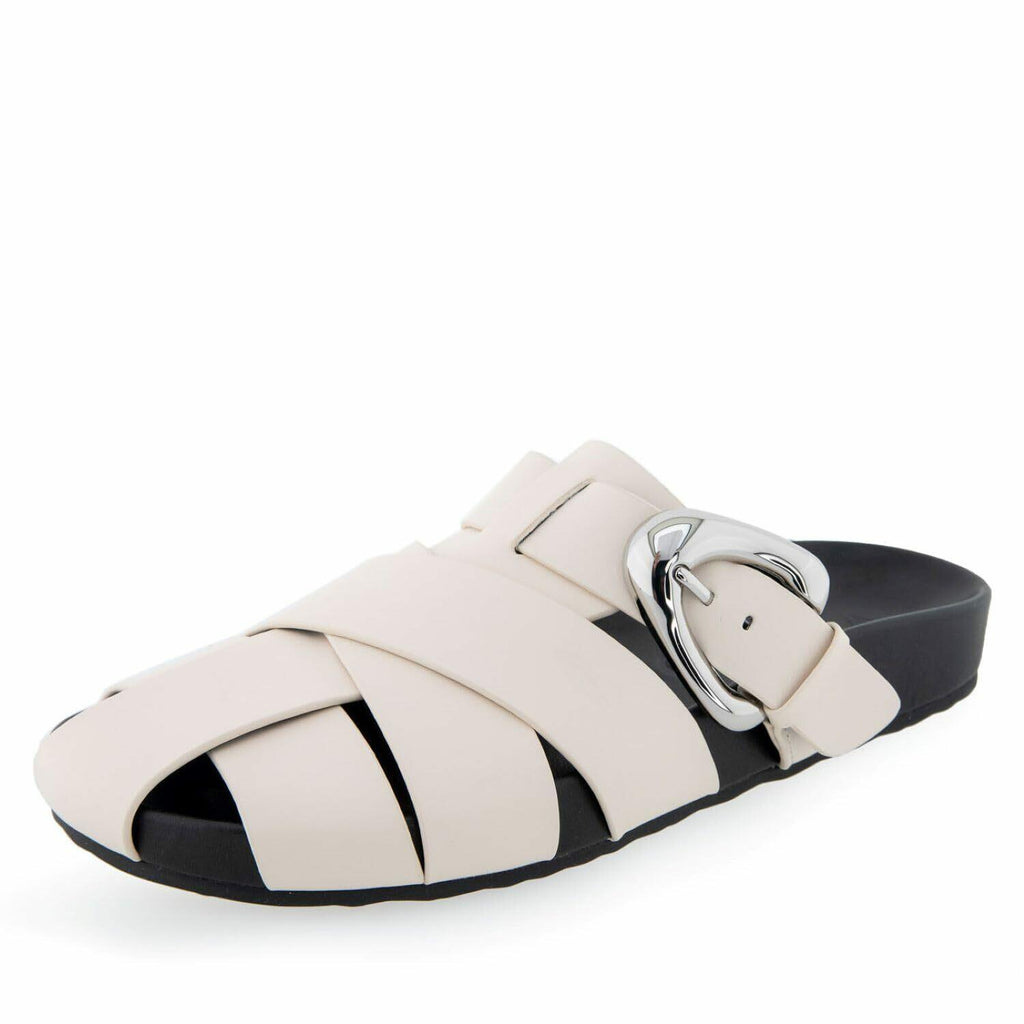 AEROSOLES Women's Liberty Mule, Eggnog Leather, 6.5