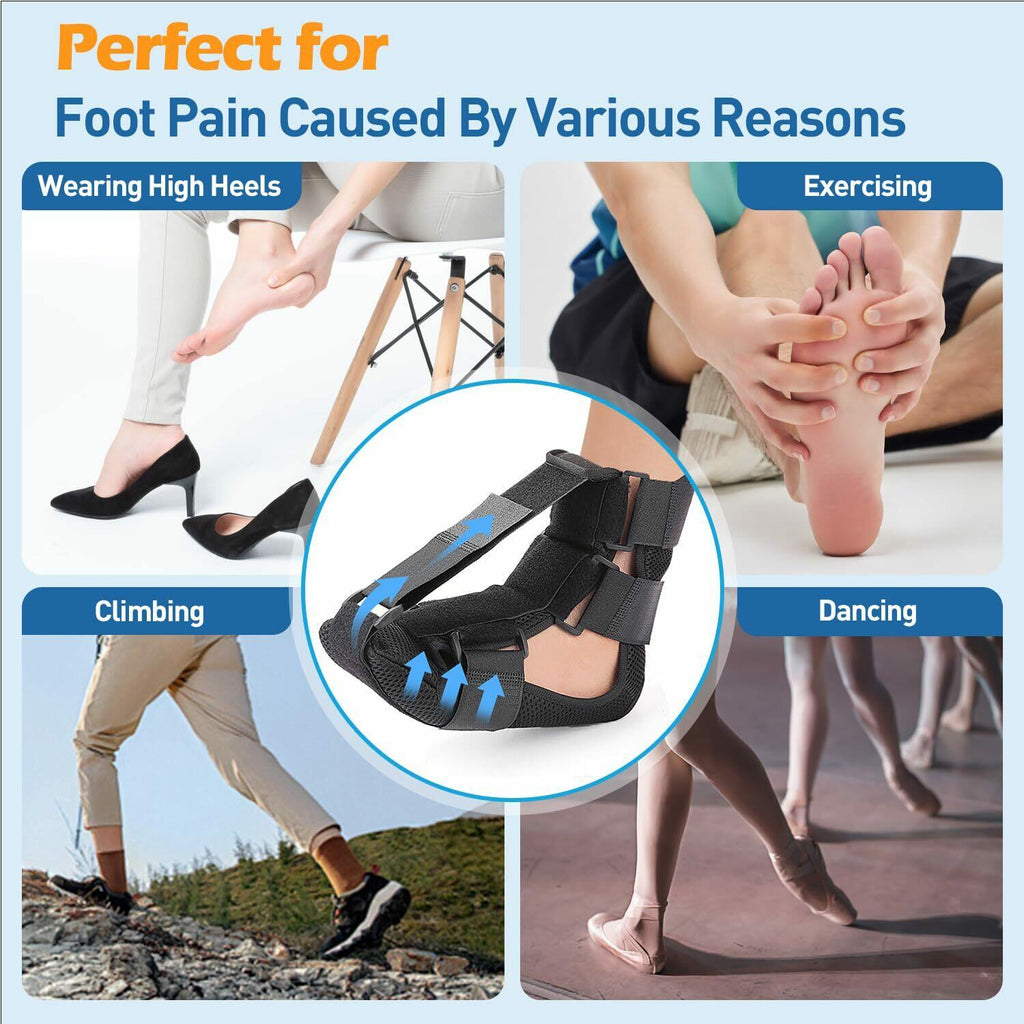 Night Splint for Plantar Fasciitis For Women Men, Achilles Tendonitis Brace with