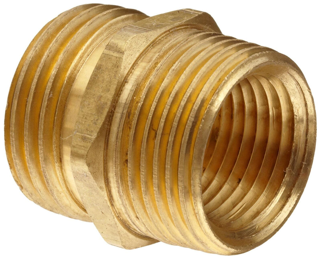 Anderson Metals-57478-121208 Brass Garden Hose Fitting, Connector, 3/4" Male