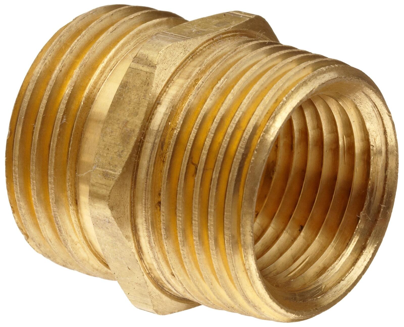 Anderson Metals-57478-121208 Brass Garden Hose Fitting, Connector, 3/4" Male