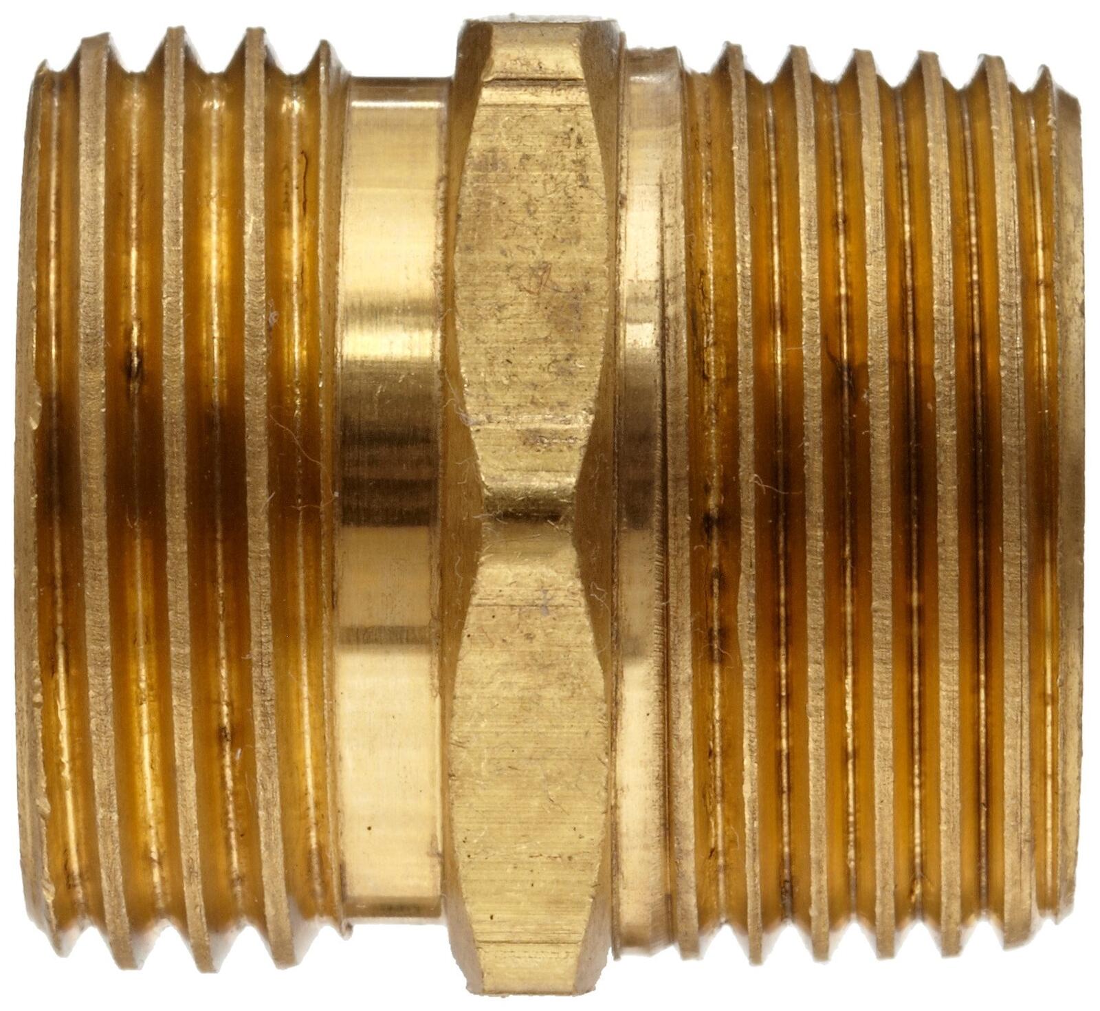 Anderson Metals-57478-121208 Brass Garden Hose Fitting, Connector, 3/4" Male