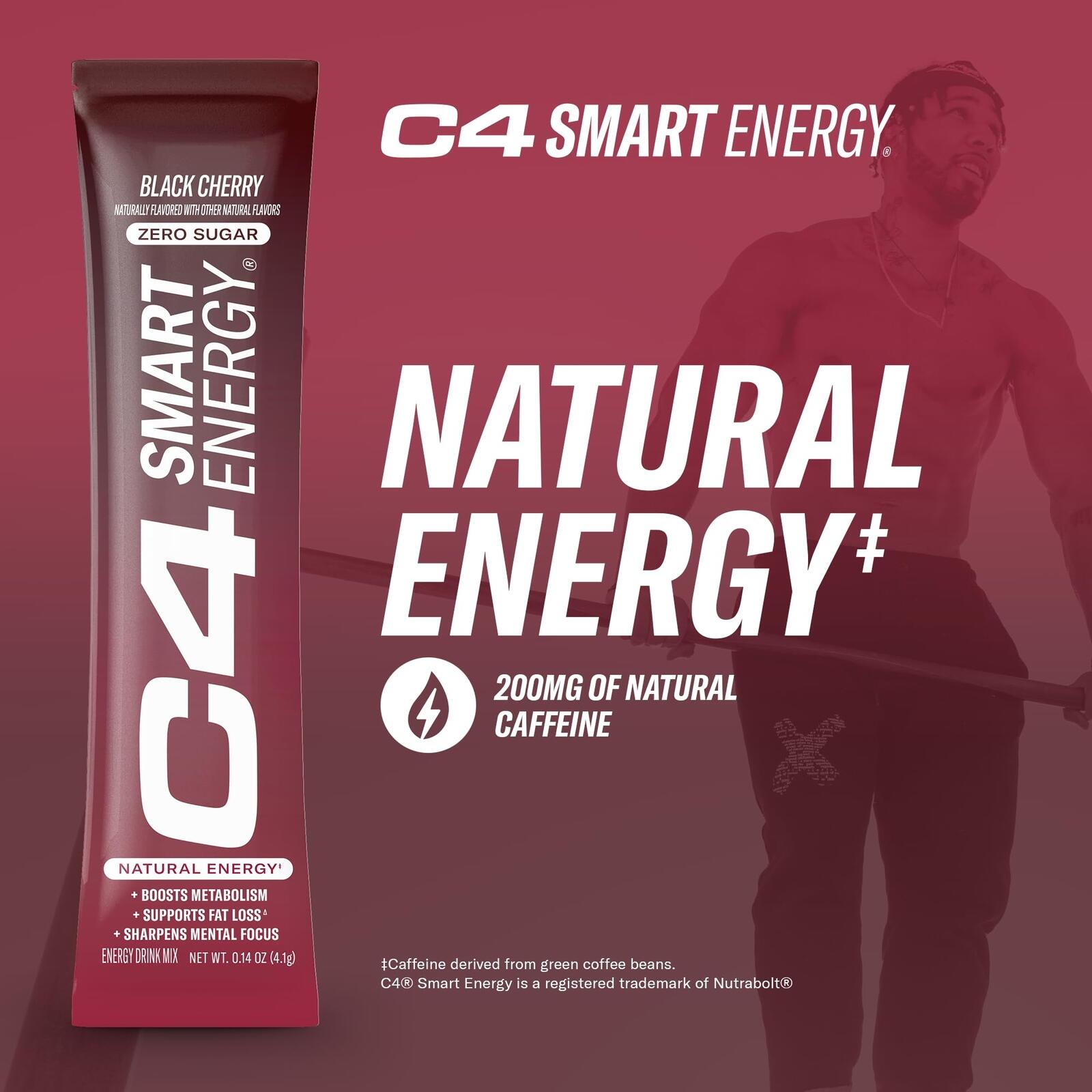 Cellucor C4 Smart Energy Powder Stick Packs Sugar Free 140 Ct