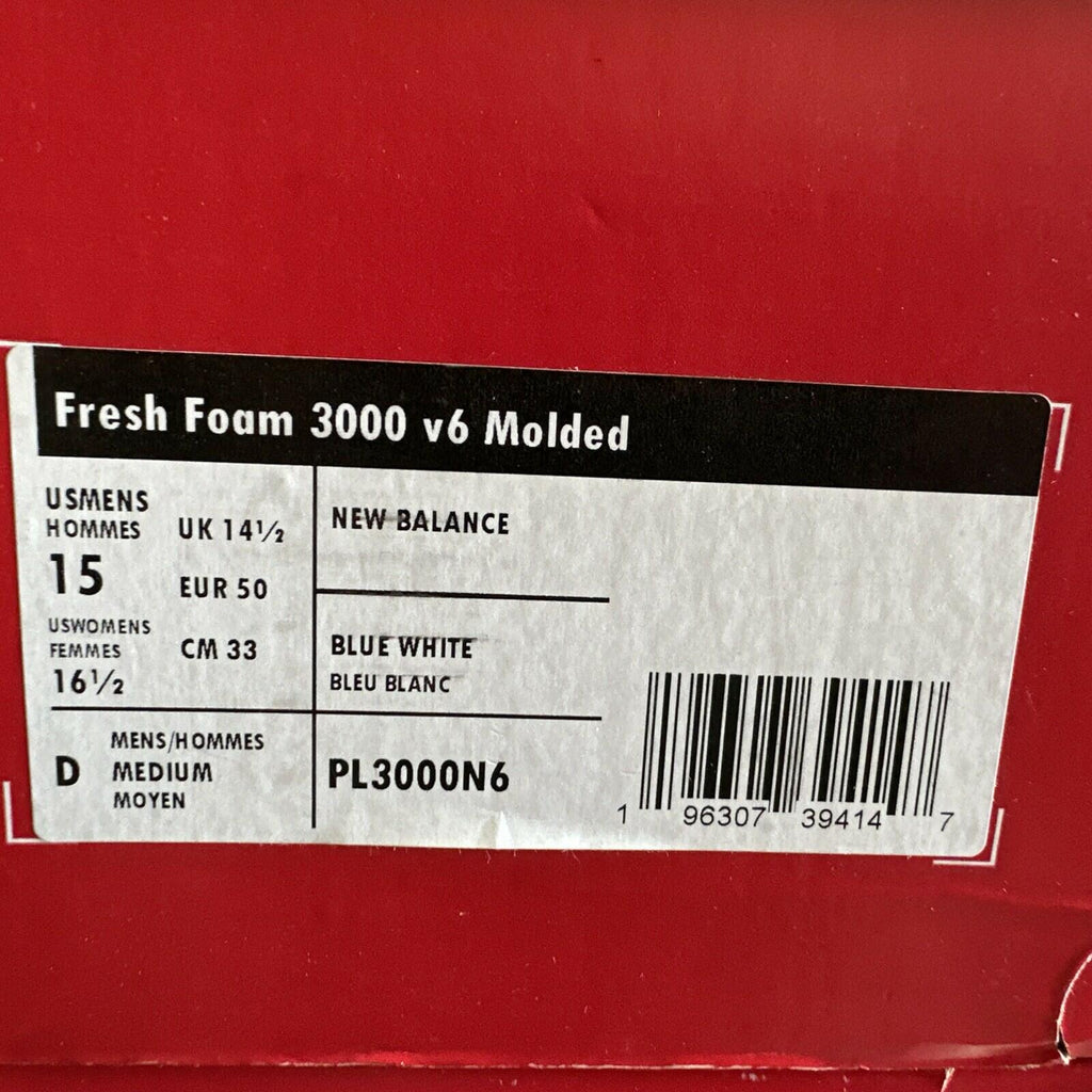New Balance Fresh Foam X 3000 v6 L3000TB6 Baseball Metal Cleats Mens Sz 15 Blue