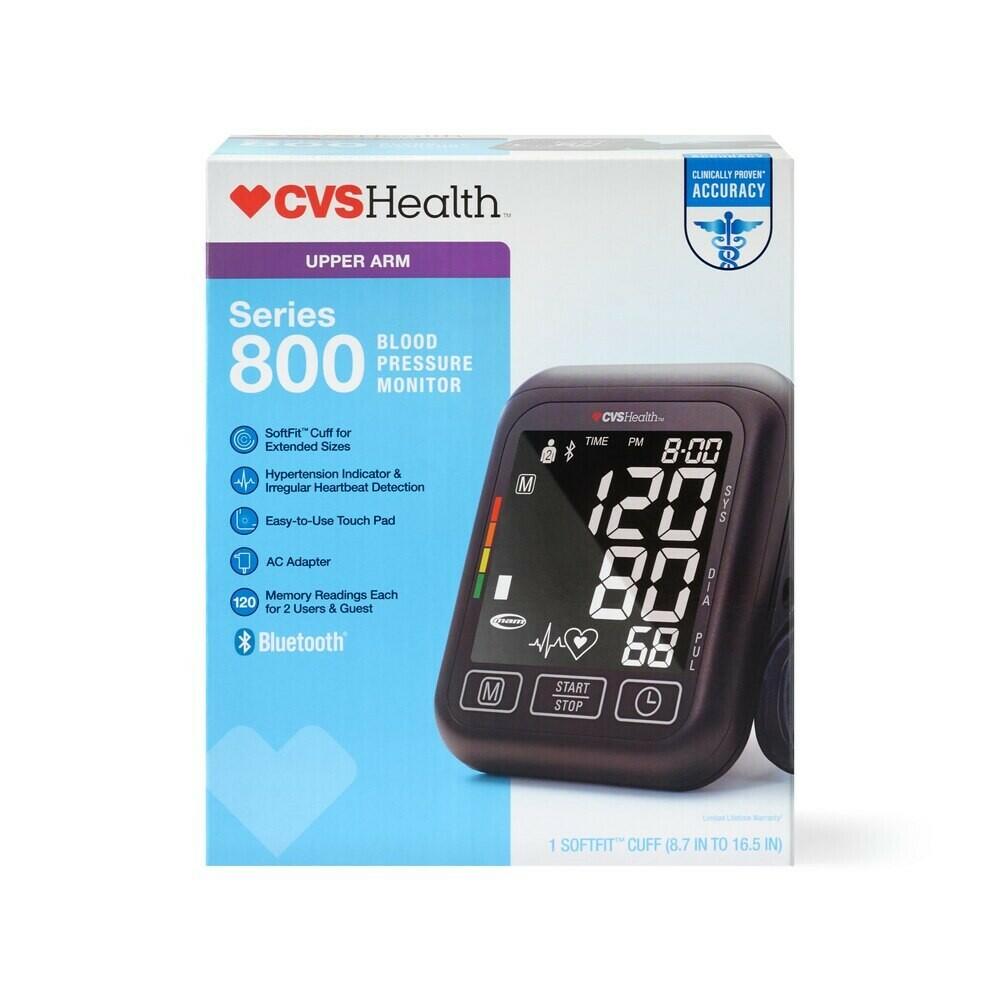 Series 800 - CVS Blood Pressure Monitor For Upper Arm, Bluetooth, AC Adapter NEW