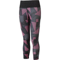 Ronhill Womens Life Crop Tight, Black/HotPink Laser, 12