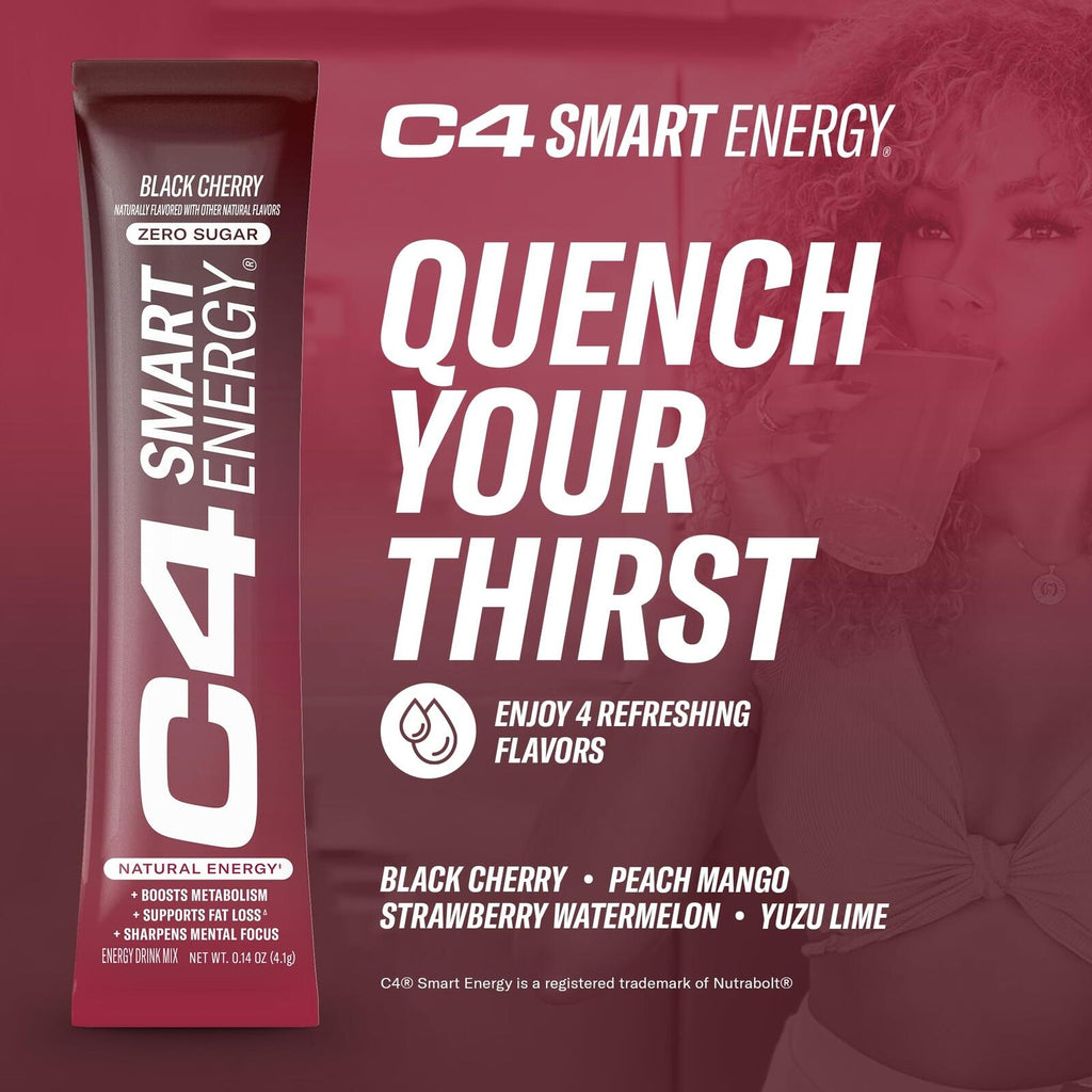 Cellucor C4 Smart Energy Powder Stick Packs Sugar Free 140 Ct