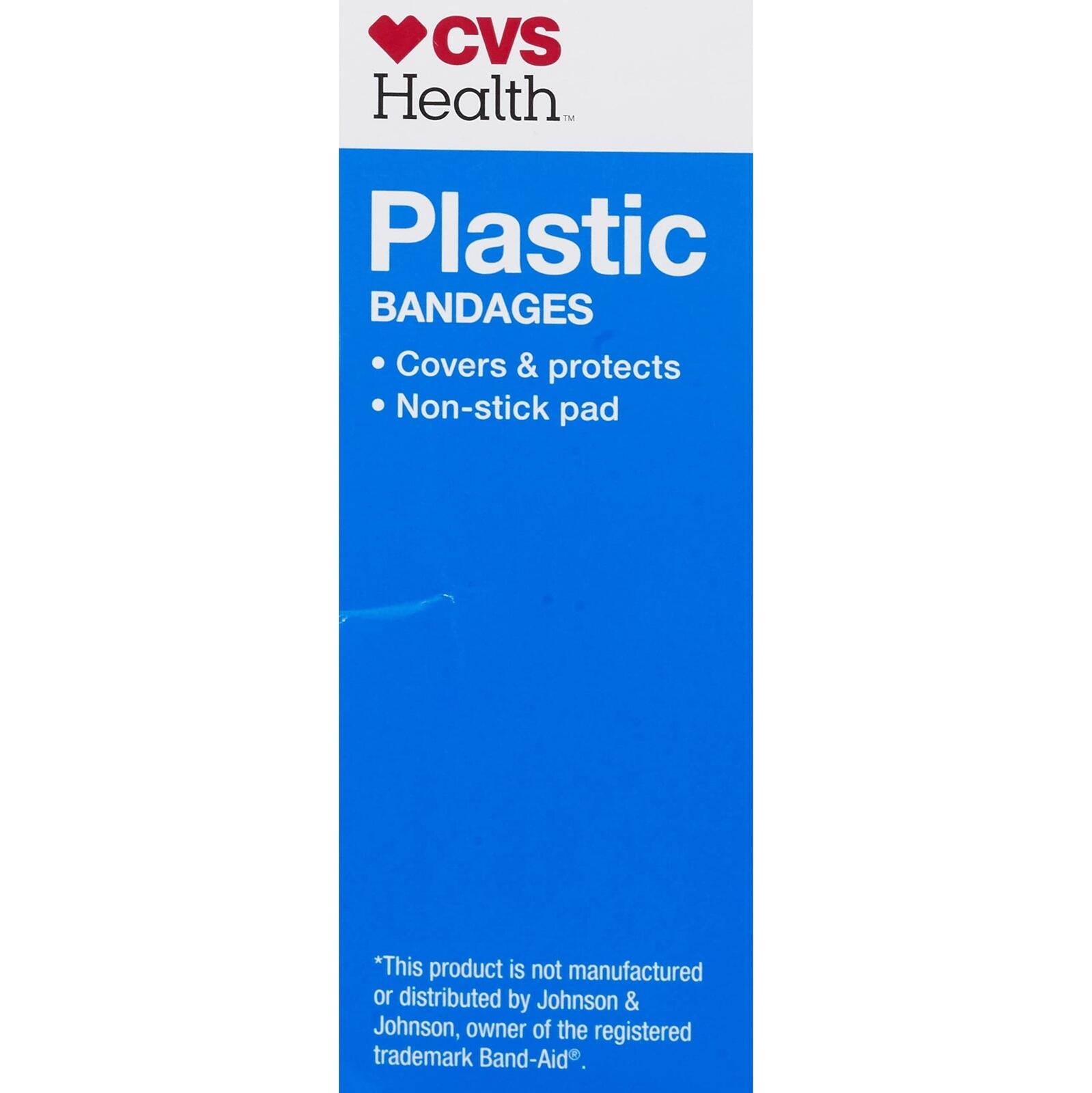 CVS Health Plastic One Size Bandages 3/4x3 in. 60CT