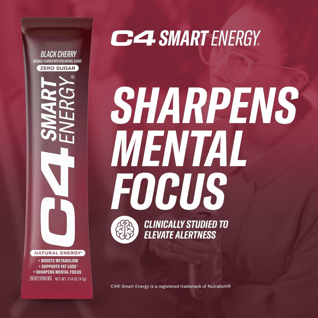 Cellucor C4 Smart Energy Powder Stick Packs Sugar Free 140 Ct