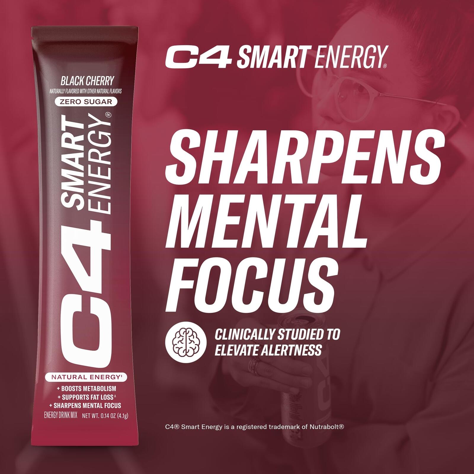 Cellucor C4 Smart Energy Powder Stick Packs Sugar Free 140 Ct