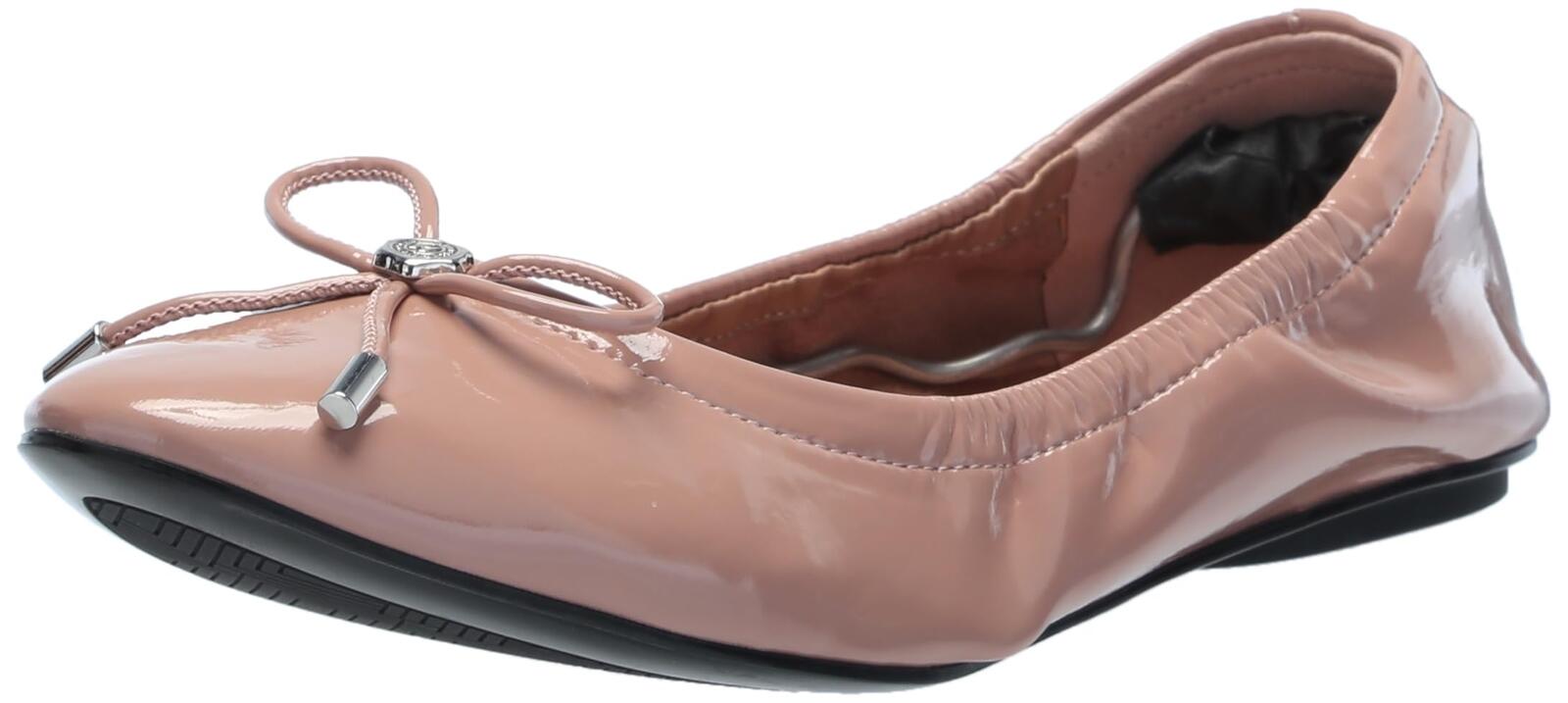 Karl Lagerfeld Paris Women's Velma Ballet Flat Sandal, Blush, 10