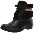 Sperry Women's Saltwater Sherpa Rain Boot, Rainbow Black, 6