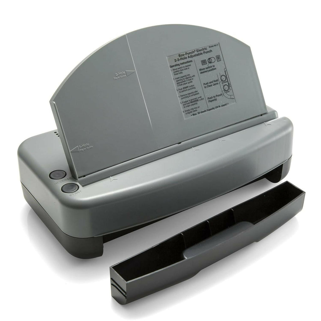 Officemate Electric 2-3 Hole Punch, Adjustable Desktop Eco-Punch, 30-Sheet Capac