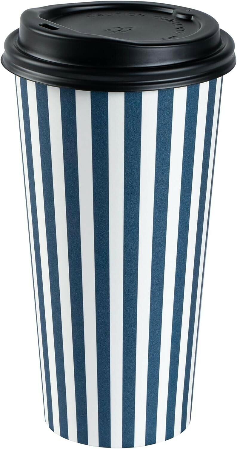 Restaurantware 20 Ounce Disposable Coffee Cups With Lids, 400 Hot Cups With Lids