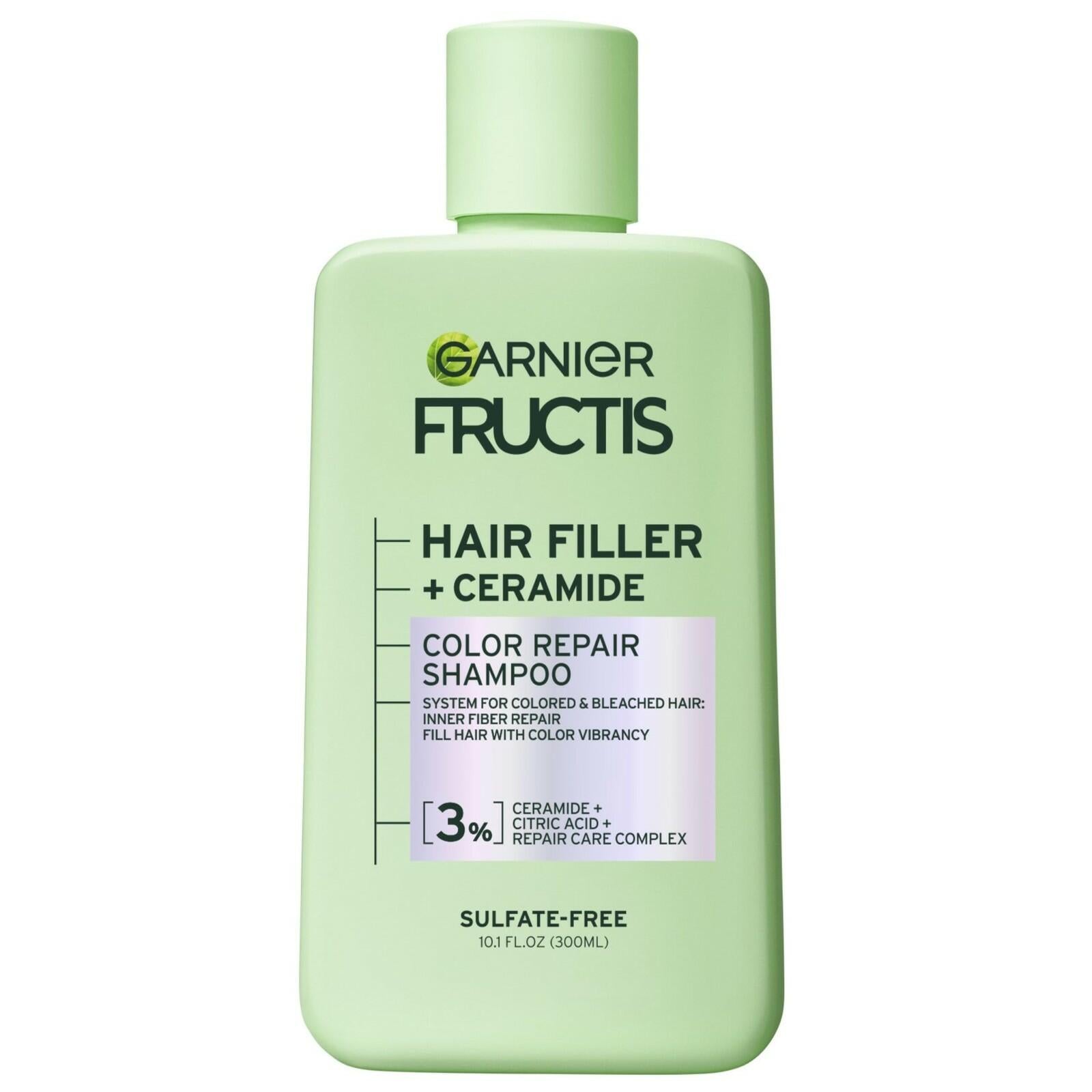 Garnier Fructis Hair Filler Color Repair Shampoo with Ceramide, Smoothing &