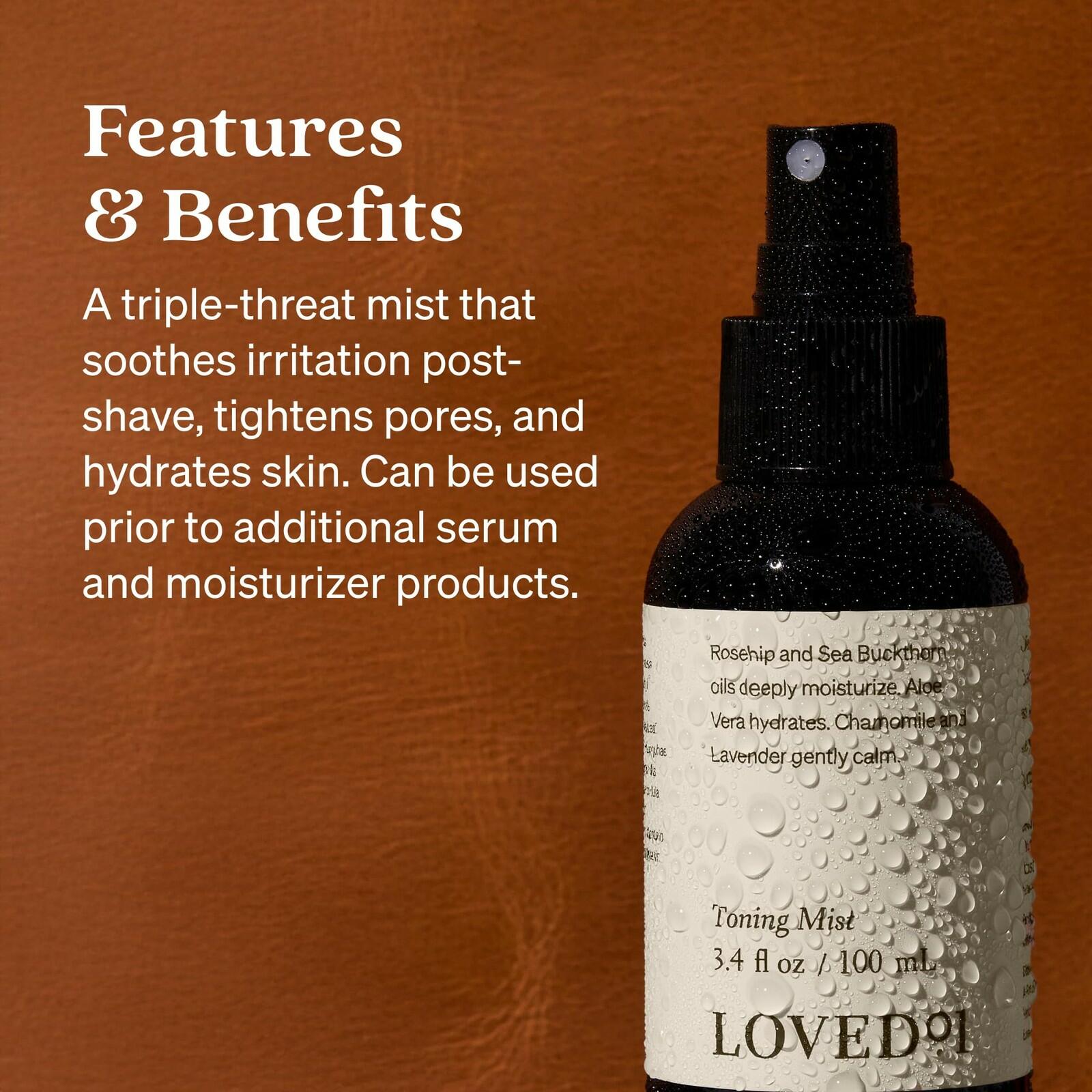 Loved01 Face & Body Toning Mist, John Legend Skincare, Hydrating & Cleansing